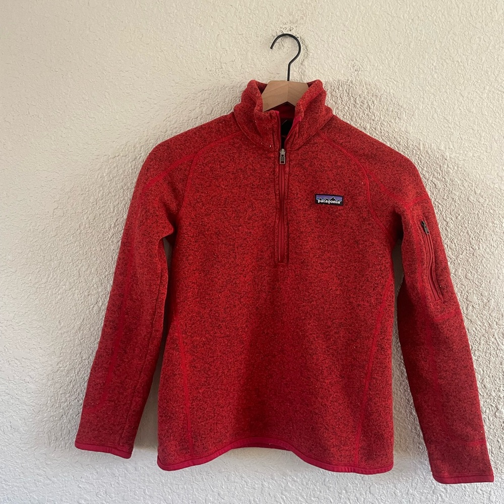 Patagonia Half Zip Red Pullover - Picture 8 of 10
